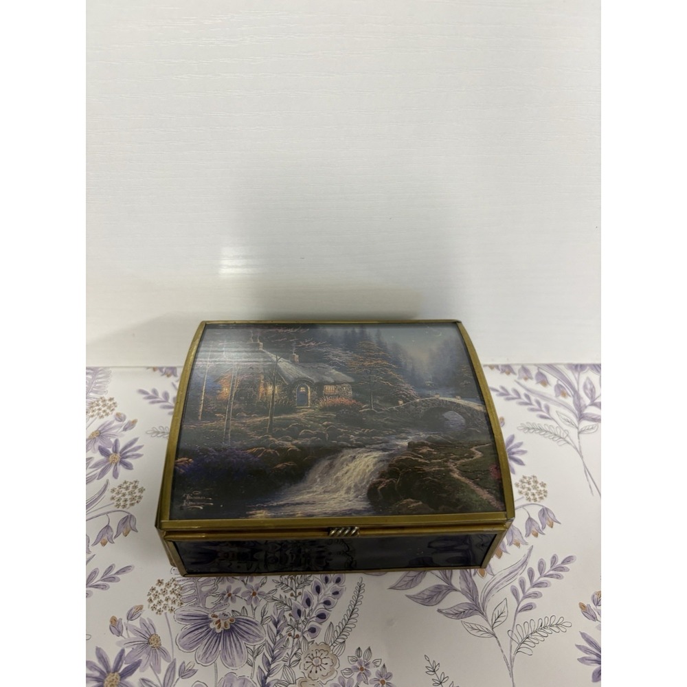 Thomas Kinkade "Painter of Light" Music Jewelry Box